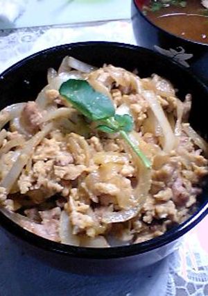 あっという間!大慌ての即席丼!-レシピのメイン写真