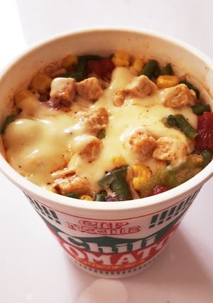 まろやか♡チリトマトヌードルにチーズ!-レシピのメイン写真