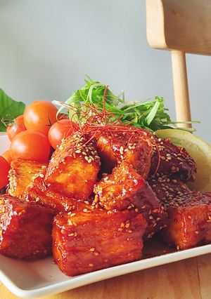 鶏肉なし♪ヤンニョムチキン☆厚揚げで簡単-レシピのメイン写真