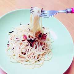 簡単！梅と塩昆布のパスタ☆-レシピのメイン写真