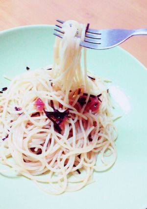 簡単！梅と塩昆布のパスタ☆-レシピのメイン写真