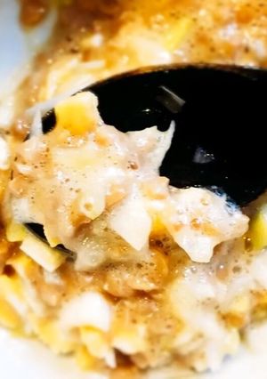 レンジで40秒！ダイエットふわたま納豆-レシピのメイン写真