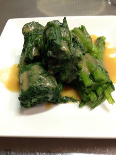 一人暮らし☆春菊の酢味噌和え-レシピのメイン写真