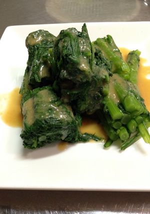 一人暮らし☆春菊の酢味噌和え-レシピのメイン写真