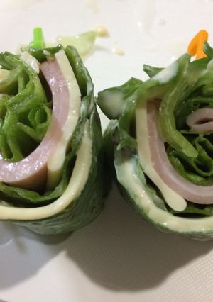 お弁当に☆レタス巻サラダ-レシピのメイン写真
