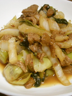 大豆のお肉と白菜の炒め物-レシピのメイン写真