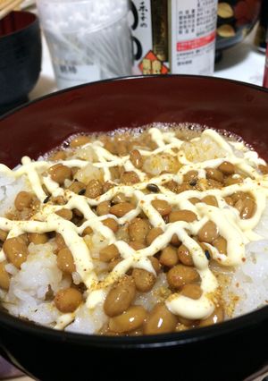 簡単激安納豆卵ご飯(2パターン)-レシピのメイン写真