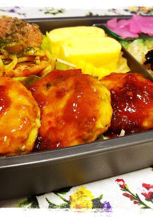 ヘルシー鶏胸肉と豆腐のハンバーグ-レシピのメイン写真
