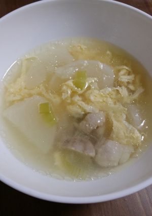 風邪にも！鶏肉とカブのスープ-レシピのメイン写真