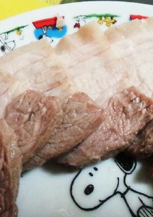 放置でジューシー！湯煎ぶた！-レシピのメイン写真