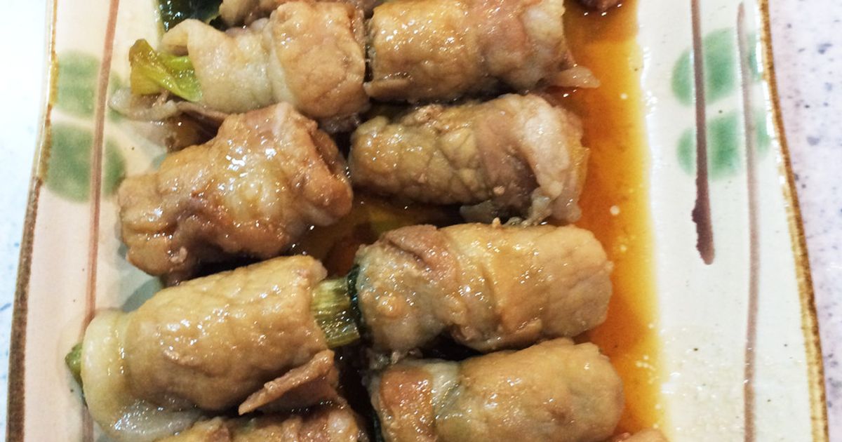 九条ネギの豚肉巻き(照り焼き風) by クックC24PR1