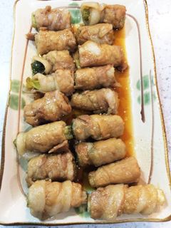 九条ネギの豚肉巻き(照り焼き風)-レシピのメイン写真