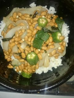 イカ納豆オクラ丼-レシピのメイン写真