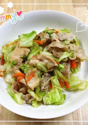 パパッと♪豚肉と野菜の丼ぶり-レシピのメイン写真