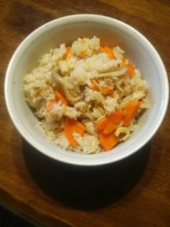 鶏皮とおでんの残り汁で炊き込みご飯♪-レシピのメイン写真