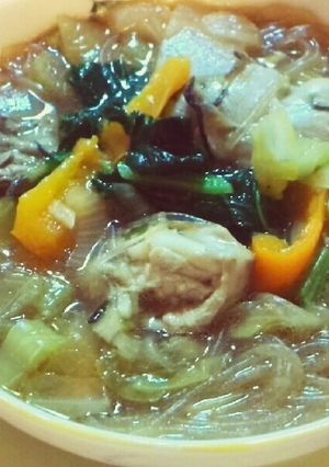 牡蠣&春雨のスープ✌オイスターソース味-レシピのメイン写真