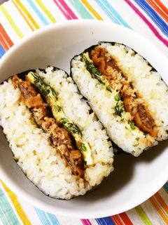 さんまのかば焼き de 発芽米おにぎらず-レシピのメイン写真