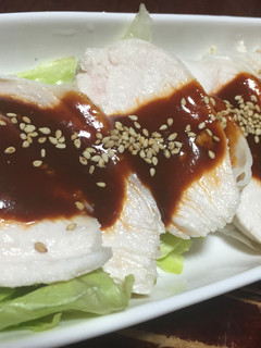 しっとりゆで鶏~韓国風ソース~-レシピのメイン写真