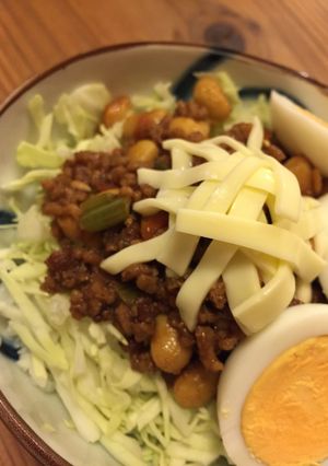 焼肉たれ&味噌で☆和風なタコライス-レシピのメイン写真