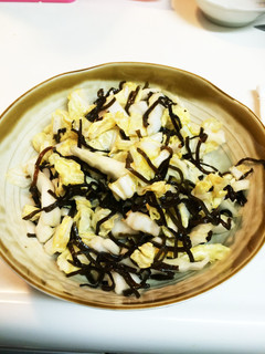 超簡単☆白菜の塩昆布和え-レシピのメイン写真