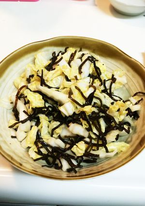 超簡単☆白菜の塩昆布和え-レシピのメイン写真