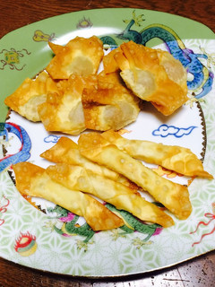 みんな大好き♡揚げワンタン&揚げチーズ-レシピのメイン写真