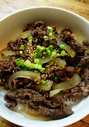 クンくんが作った美味しい牛丼-レシピのメイン写真