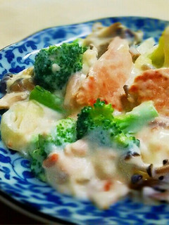 フライパン1つ*鮭のクリームシチュー-レシピのメイン写真