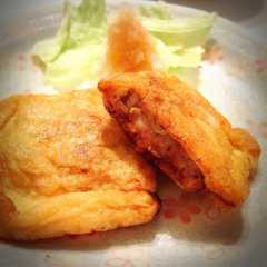 รูปของ 油揚げで！"きつねバーグ"