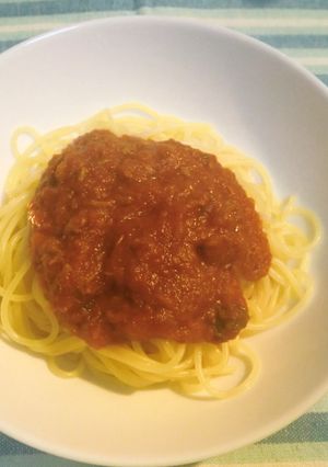 ホットなトマトソースのシーチキンパスタ-レシピのメイン写真