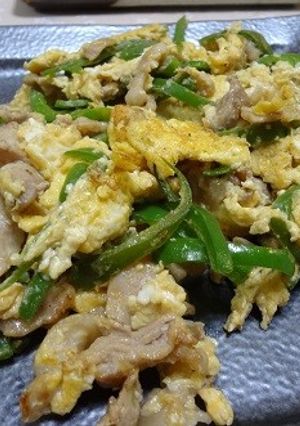 豚肉とピーマンの玉子炒め-レシピのメイン写真