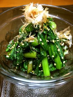 菊菜のおひたし♪麺つゆだけ(/ω\)-レシピのメイン写真