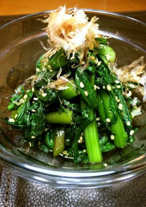 菊菜のおひたし♪麺つゆだけ(/ω\)-レシピのメイン写真