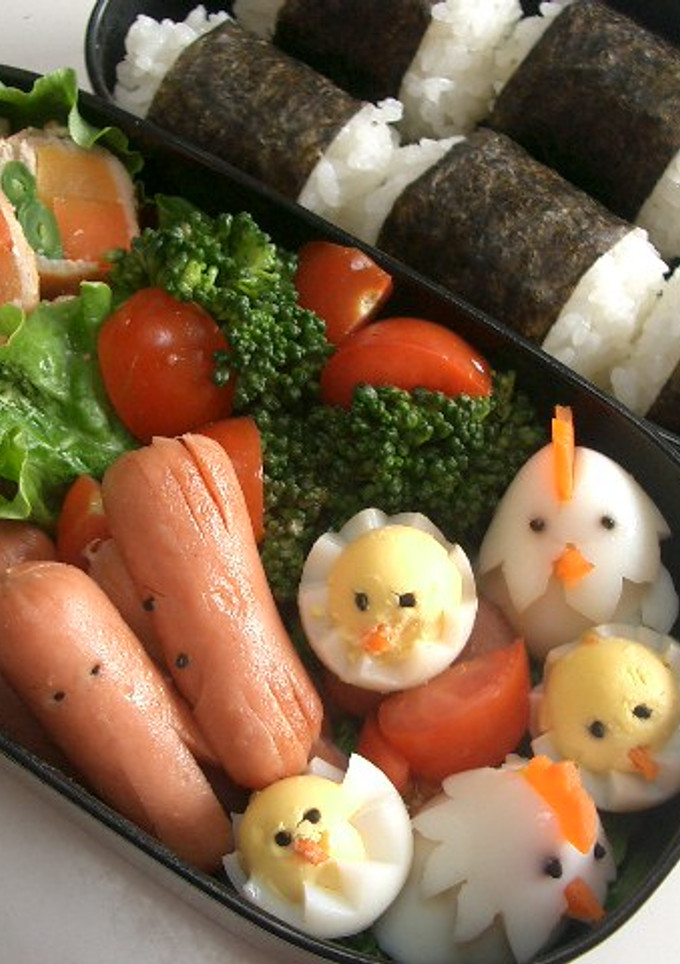 うずらの卵でひよこ＆にわとり♪-レシピのメイン写真