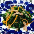 ほうれん草のベーコン炒め