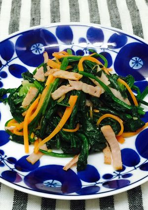 ほうれん草のベーコン炒め-レシピのメイン写真
