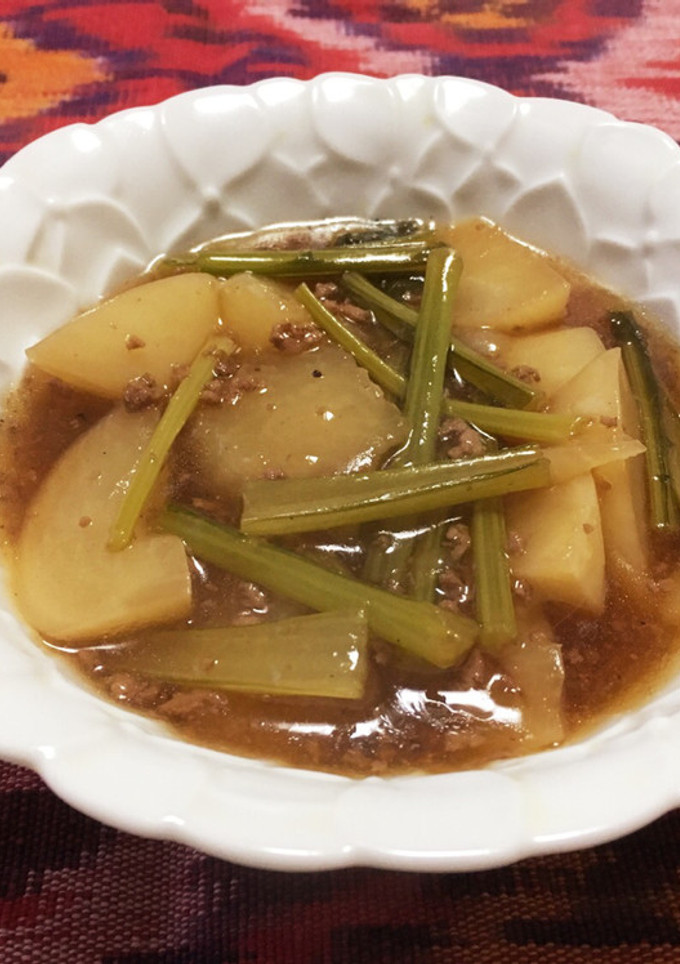 丸ごと美味しく♡かぶのそぼろあんかけ♪-レシピのメイン写真