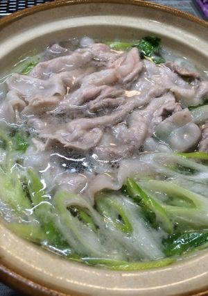 レタスと豚肉の簡単しゃぶしゃぶ鍋★-レシピのメイン写真