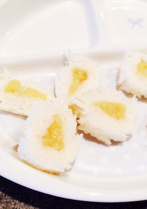 離乳食♪手づかみりんごサンド-レシピのメイン写真