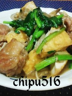 簡単 豚小間肉と厚揚げの煮物-レシピのメイン写真
