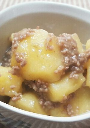 ひき肉じゃが～調味料は2つだけ第3弾-レシピのメイン写真