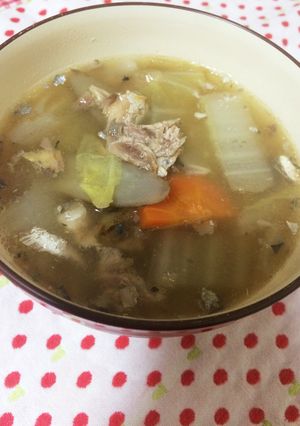 鯖缶で☆お手軽あら汁-レシピのメイン写真