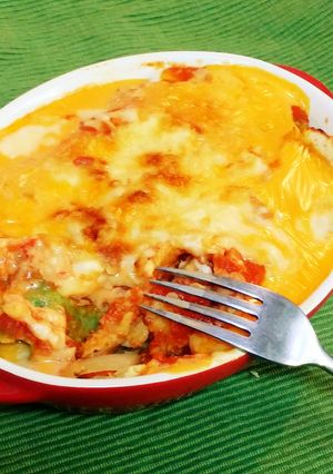 ピリ辛野菜たっぷり♡エンチラーダ-レシピのメイン写真