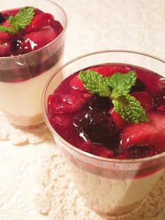 ミックスベリーの*レアチーズケーキ-レシピのメイン写真