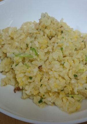 発芽玄米で!ネギと卵のシンプル炒飯-レシピのメイン写真