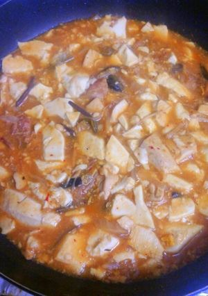 残りキムチ鍋でリメイク麻婆豆腐(*^^)-レシピのメイン写真