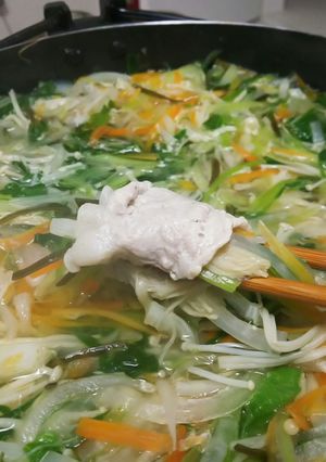 鍋飽きたら！千切り野菜のしゃぶしゃぶ巻き-レシピのメイン写真