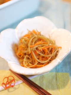 【作り置き・お弁当】細切りきんぴらごぼう-レシピのメイン写真