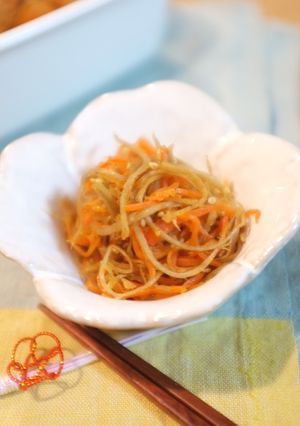 【作り置き・お弁当】細切りきんぴらごぼう-レシピのメイン写真