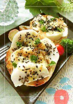 蕪の胡麻おかか和トースト-レシピのメイン写真